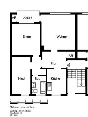 Foto - 3 Zimmer Erdgeschoßwohnung zur Miete in Duisburg