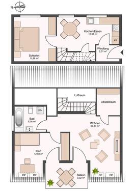 Foto - 3 Zimmer Etagenwohnung zur Miete in Marburg