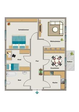 Foto - Erdgeschoßwohnung in Recklinghausen zur Miete