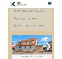Einfamilienhaus - 35.000,00&nbsp;EUR Kaufpreis, ca.&nbsp; 95,00&nbsp;m&sup2; in Anrode (PLZ: 99976)