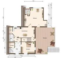 140m² große energetisch sanierte Wohnung mit Küche, Kamin, Garage - Löhne