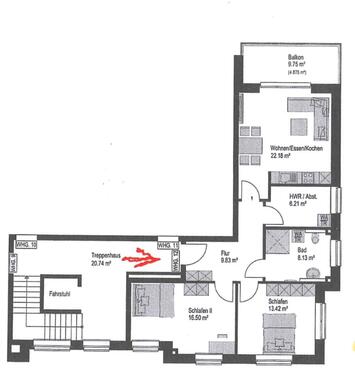 Foto - Haus mieten. Wohnung. 3-Zimmerwohung, balkon