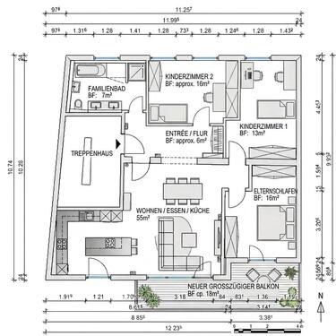 Foto - 4-Zimmer Wohnung in Stadtlohn mit 100 m² Wohnfläche