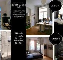 Berufstätigen WG - 2 freie Zimmer am Hölderlinplatz (Westen) - Stuttgart Stuttgart-West