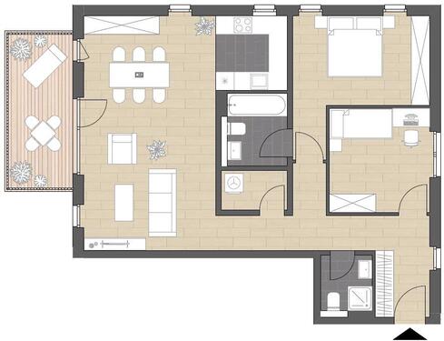 Foto - 3 Zimmer Etagenwohnung in Bad Kreuznach
