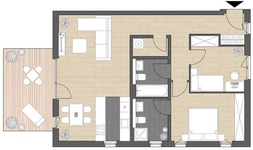 Foto - 3 Zimmer Terrassenwohnung in Bad Kreuznach