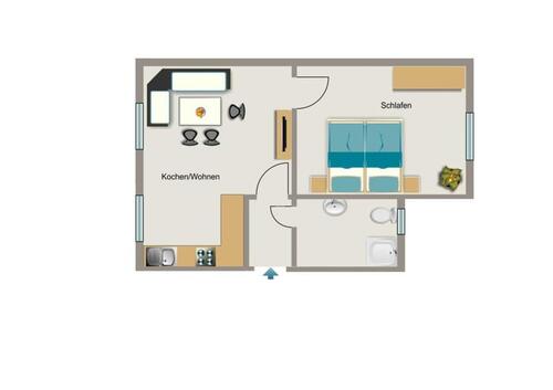 Foto - 2.5 Zimmer Erdgeschoßwohnung zur Miete in Bochum