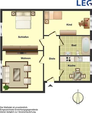 Foto - 3 Zimmer Erdgeschoßwohnung zur Miete in Ahlen