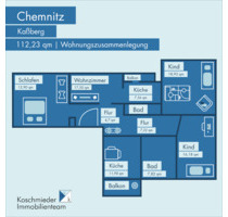 5-Raum | Chemnitz | Kaßberg | Balkon | Gartennutzung!