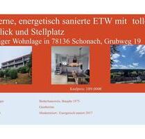 Moderne sanierte Etagenwohnung 77 qm 2 Zimmer - Schonach Im Schwarzwald