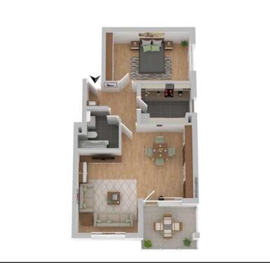 Foto - 2Zi Wohnung EG NEU Renoviert - 680,00 EUR Kaltmiete,
