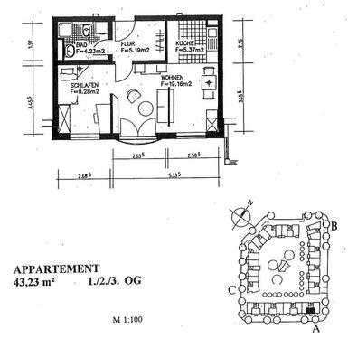 Foto - 1 Zimmer Etagenwohnung in Mannheim