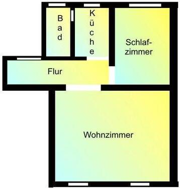 Foto - 2-Raum im Zentrum - 249,00&nbsp;EUR Kaltmiete, ca.&nbsp; 49,00&nbsp;m&sup2;