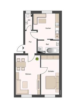 Foto - 2 Zimmer Etagenwohnung zur Miete in Dresden