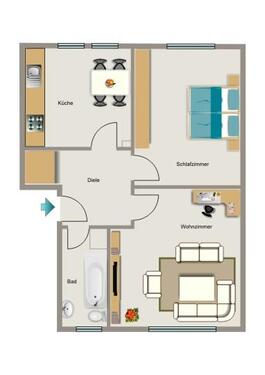 Foto - 2.5 Zimmer Erdgeschoßwohnung zur Miete in Essen