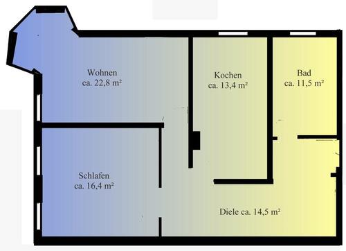 Foto - Wohnen am Markt - 395,00&nbsp;EUR Kaltmiete, ca.&nbsp; 79,00&nbsp;m&sup2;