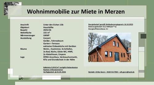 Foto - Mietobjekt in Merzen - 1.470,00&nbsp;EUR Kaltmiete, ca.&nbsp; 155,00&nbsp;m&sup2;