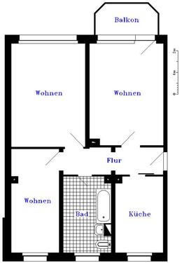 Foto - 3 Zimmer Etagenwohnung zur Miete in Ebeleben