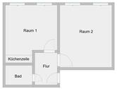 Foto - 2 Zimmerwohnung - 530,00&nbsp;EUR Kaltmiete, ca.&nbsp; 45,00&nbsp;m&sup2;