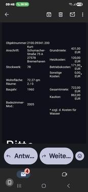 Foto - 2-Zimmer-Wohnung - 722,00&nbsp;EUR Kaltmiete, ca.&nbsp; 72,27&nbsp;m&sup2;