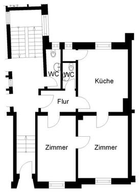 Foto - 2 Zimmer Erdgeschoßwohnung zur Miete in Osnabrück