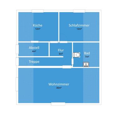 Foto - 2 - Zimmer Mietwohnung Ellerhoop