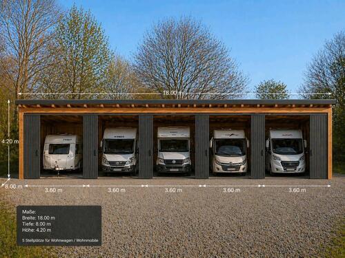 Foto - WohnmobilAutoMotorrad Garage Stellplatz Scheune Remise