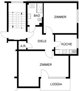 Foto - 2 Zimmer Etagenwohnung zur Miete in Hagen