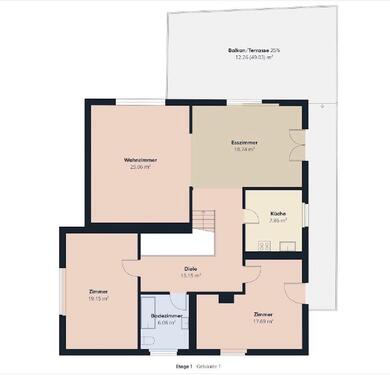 Foto - Großzügige, helle 3 Zimmer Wohnung mit großer Terrasse