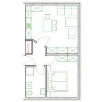2-Raum-Wohnung in Langenwolmsdorf mit Burgblick zu vermieten - Stolpen