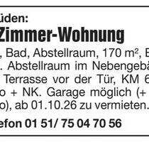 5-Zimmer-Wohnung in Rhüden - 680,00&nbsp;EUR Kaltmiete, ca.&nbsp; 170,00&nbsp;m&sup2; in Seesen (PLZ: 38723)