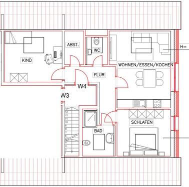 Foto - 3 Zimmer Dachgeschoßwohnung in Stade