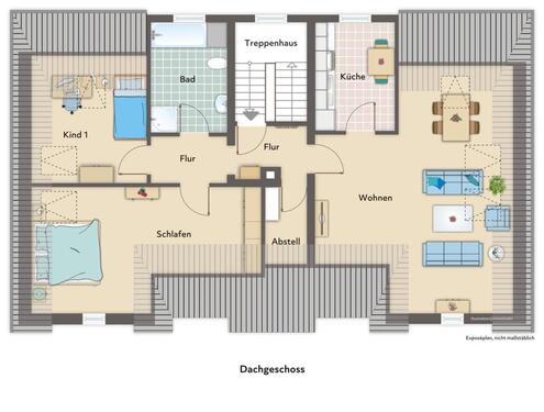 Foto - Helle 3-Zimmer-Dachgeschosswohnung in Rendsburg Westerrönfeld