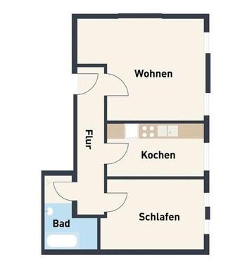 Foto - 2 Zimmer Etagenwohnung zur Miete in Leipzig