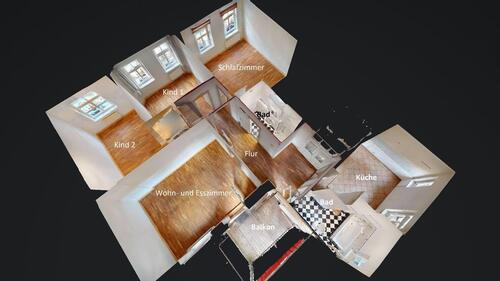 Foto - 4 Raum-Wohnung mit Balkon und Stellplatz im Zentrum von Weimar