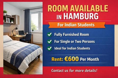 Foto - Room Available in Hamburg (For Indian Students)