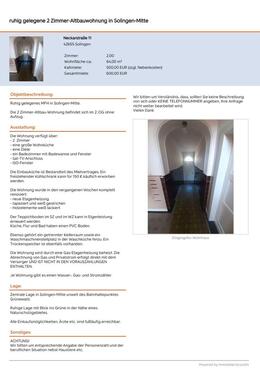 Foto - Wohnung in Solingen zu vermieten