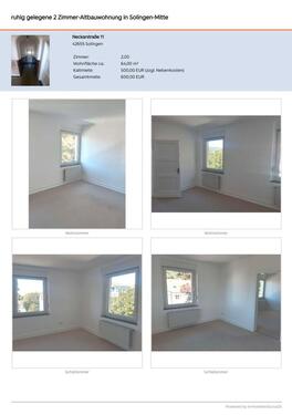 Foto - 2 Zimmer Etagenwohnung in Solingen