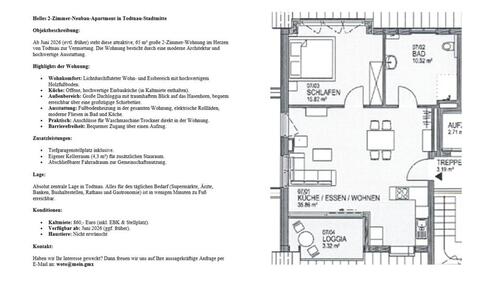 Foto - 2 Zimmer Etagenwohnung zur Miete in Todtnau
