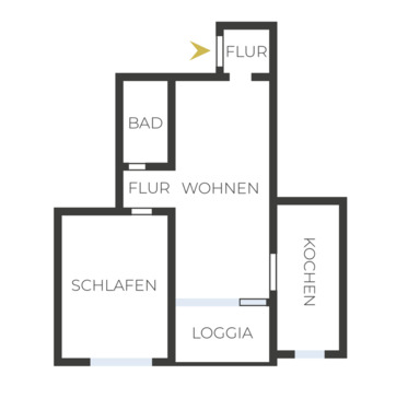 Foto - 2 Zimmer Erdgeschoßwohnung zur Miete in Augsburg