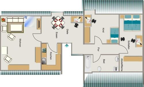 Foto - Etagenwohnung zur Miete in Duisburg