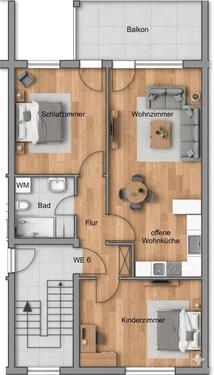 Foto - 3 Zimmer Etagenwohnung zur Miete in Wildenfels