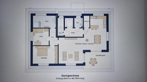 Foto - Penthousewohnung mit Dachterasse und Tiefgarage - barrierrefrei