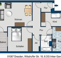 Schön hier zu wohnen. - 741,00&nbsp;EUR Kaltmiete, ca.&nbsp; 70,65&nbsp;m&sup2; in Dresden (PLZ: 01067)
