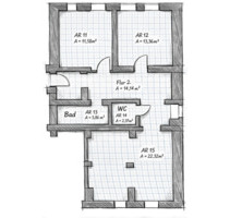 Atelier Praxis Büro praktische Größe mit 3 Räumen - Dresden Pieschen