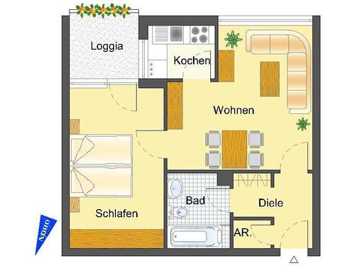 Foto - 2 Zimmer Etagenwohnung in Dorsten