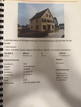 Foto - Einfamilienhaus zum Kaufen in Anhausen