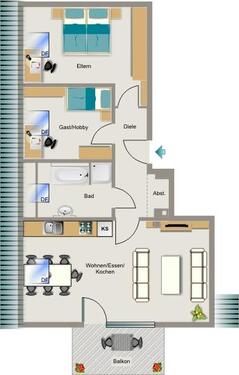 Foto - Etagenwohnung zur Miete in Gelsenkirchen