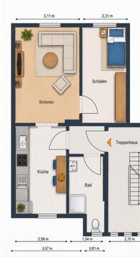Foto - 2 Zimmer Hochparterre zum Kaufen in Aschersleben