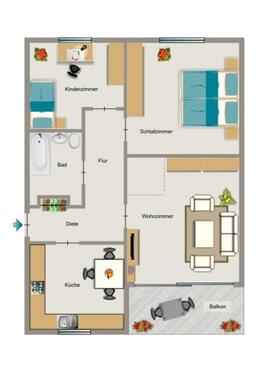 Foto - Etagenwohnung zur Miete in Essen